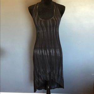 Black and Navy Tye-dye Dress